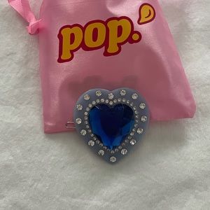 BLACKCURRANT POP Atlantic Ocean Heart Hair Clip